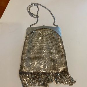 Whiting & Davis silver mesh evening bag